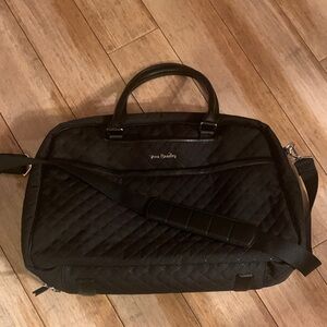 Vera Bradley Black Quilted Travel Bag